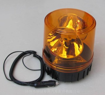 灑水車黃色圓警示燈-大圓轉燈-24V旋轉吸頂燈帶磁鐵3