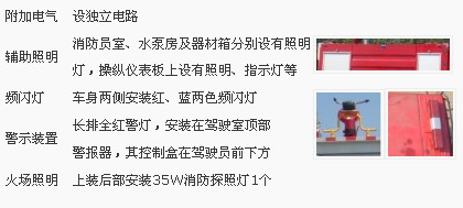重汽豪沃T5G干粉泡沫聯用消防車電氣設備 重汽豪沃T5G干粉泡沫聯用消防車電氣設備