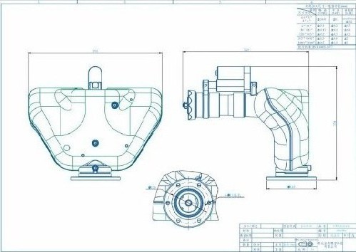 灑水車護(hù)罩版電動(dòng)灑水炮結(jié)構(gòu)尺寸圖紙 灑水車護(hù)罩版電動(dòng)灑水炮結(jié)構(gòu)尺寸圖紙