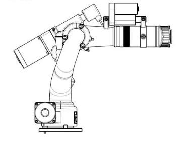 中聯重科灑水車電動遙控水炮結構圖 中聯重科灑水車電動遙控水炮結構圖
